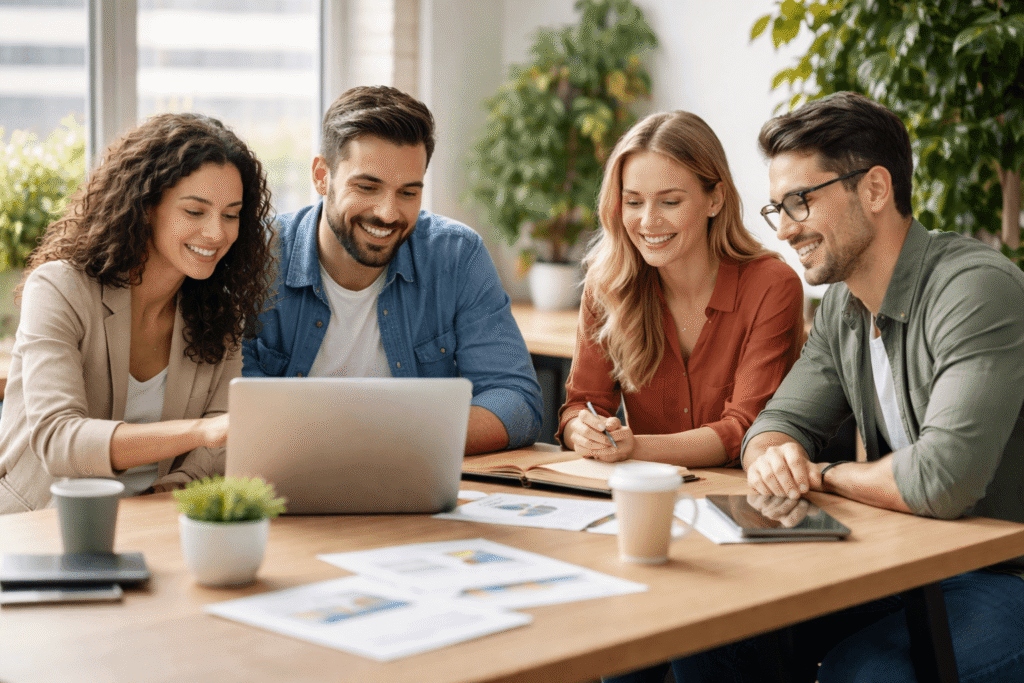 Digital marketing team working on local SEO strategy for Australian businesses