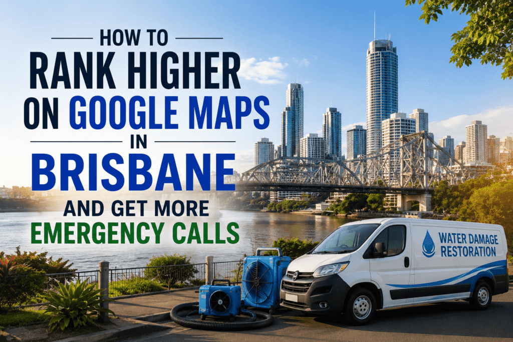How to rank higher on Google Maps in Brisbane for water damage restoration companies to generate more emergency calls through local SEO.